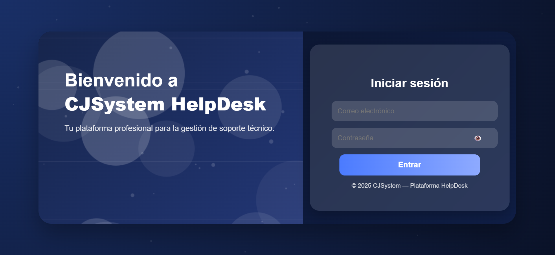 Mesa de Ayuda Dashboard